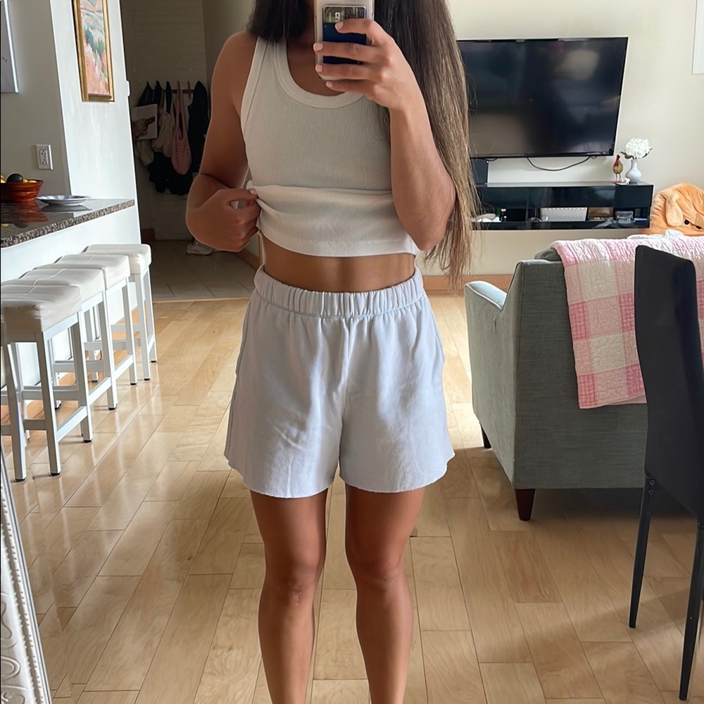 Women's Baby Blue Casual Shorts - Aerie